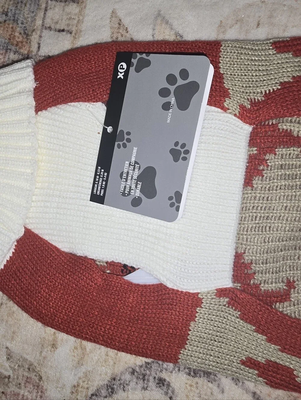 Small Dog Sweater Bundle Tan Faux Suede Sherpa Dog, Sweater, & Onesie